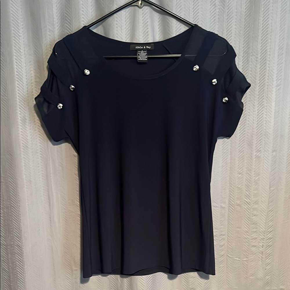 Adele & May Blouse with Silver Accents
